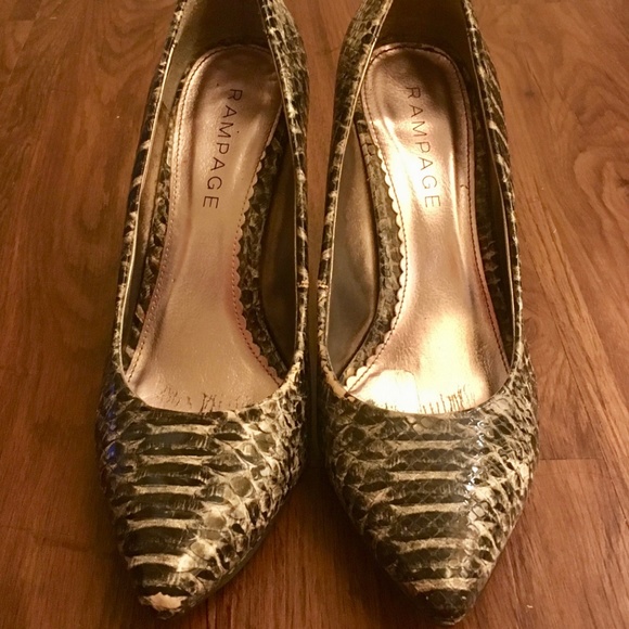 Rampage Animal Print Career Heels Pumps - Picture 2 of 7